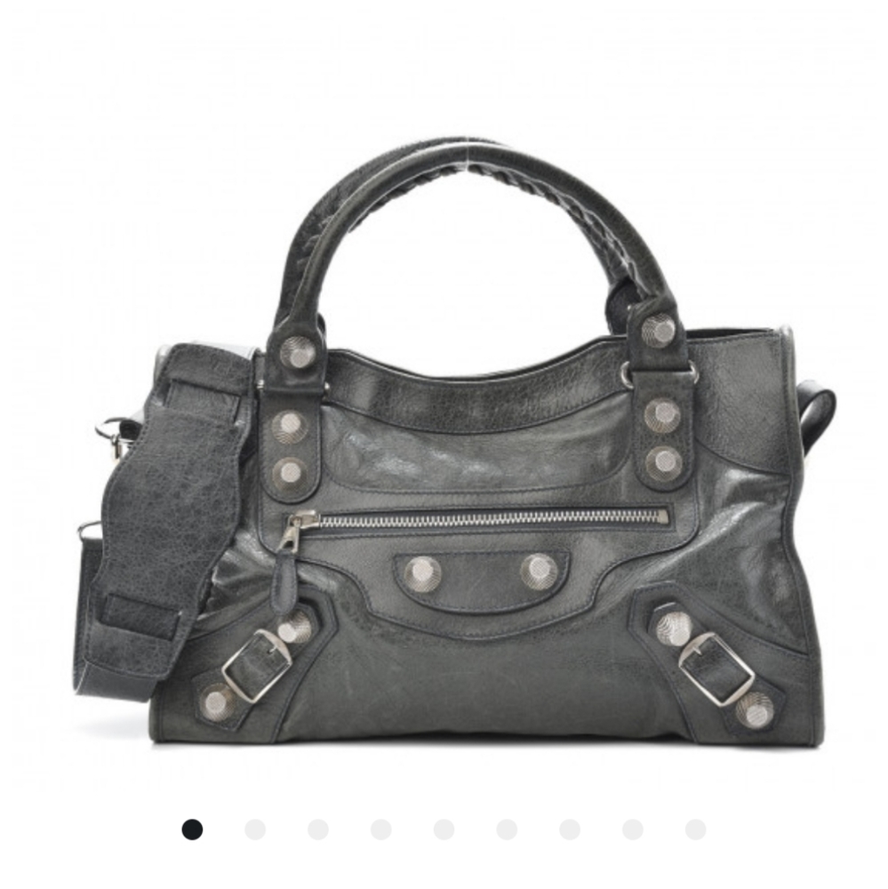 BALENCIAGA Giant 21 Silver Hardware City Anthracite